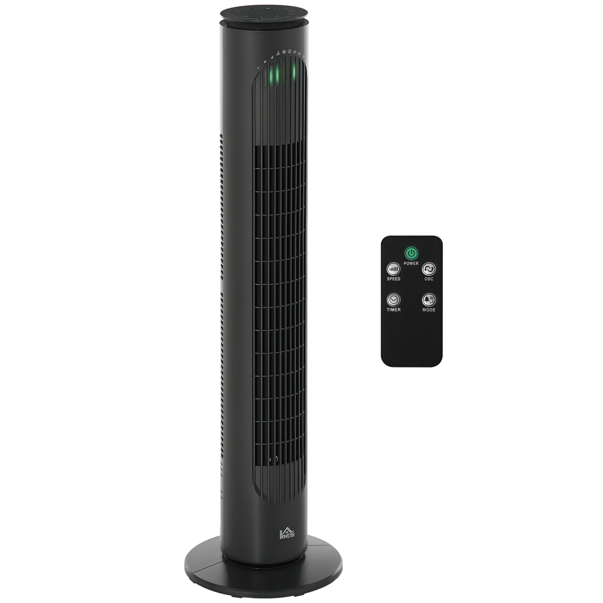 Ventilador de columna de 45W temporizador de control remoto 3 modos torre oscilante silenciosa de 3 velocidades, ventilador de piso, ventilador eléctrico, enfriador de aire, ventilador de torre