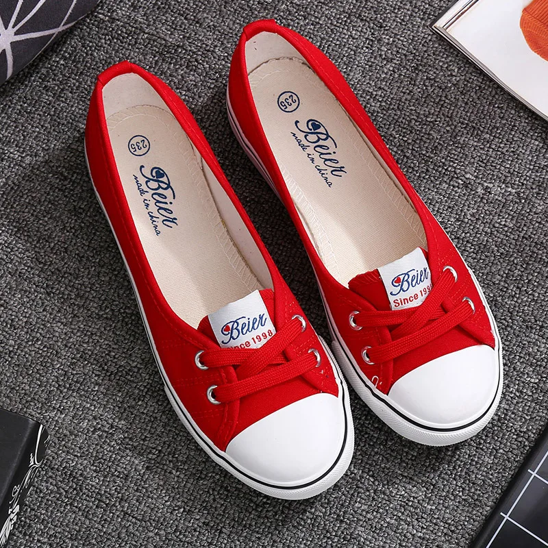 

Woman Canvas Shoes Flat Platform Loafers Vulcanize Shoes Women Casual Pumps Neutral Fashion Classic Designer Brands Sneakers