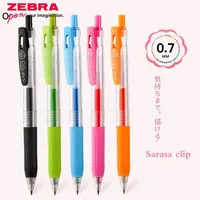 1pcs Japan ZEBRA Color Gel Pen JJB15 0.7mm Student Press Bold Water Based Sarasa Handbook Sign Pen Stationery Office Accessories