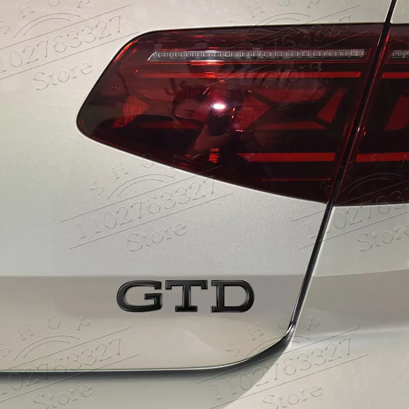 ملصق سيارة معدني GTD GTE Emblem ، شارة صندوق السيارة الخلفي ، شارة جسم الحاجز ، فولكسفاغن جولف 5 ، 6 ، باسات ، تيغوان ، بولو