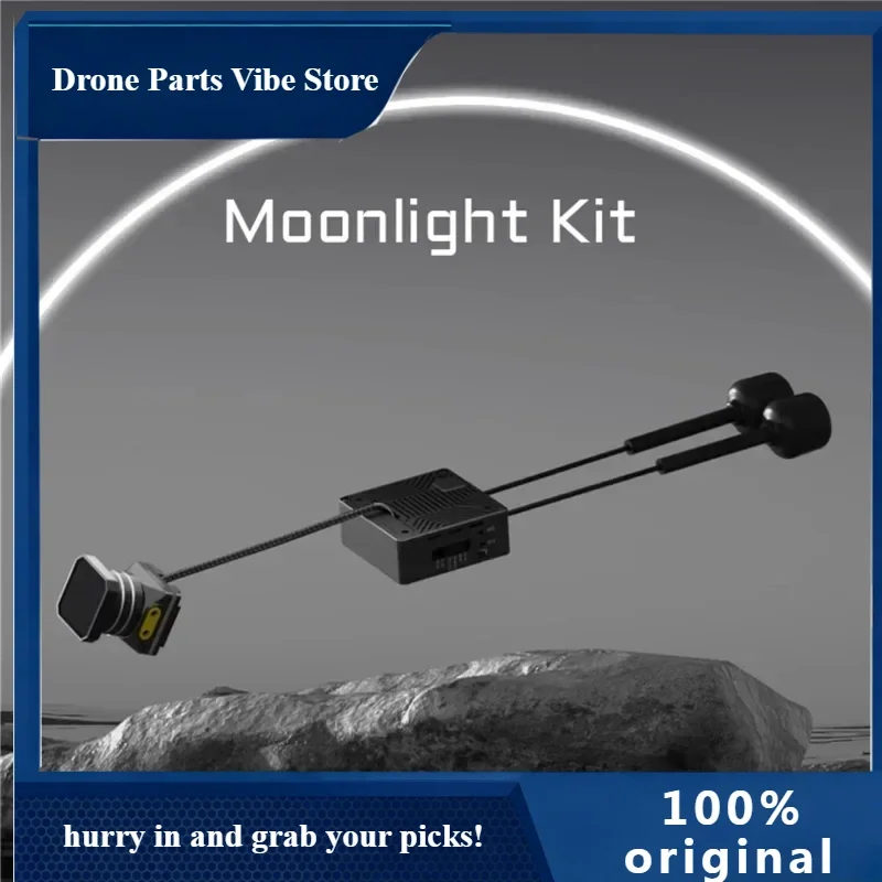 

Комплект FyWalksnail Moonlight 4k/60FPS с углом обзора 160° ° Камера Startlight с поддержкой Gyroflow, встроенным EIS, двумя антеннами, 2-6S для радиоуправляемых FPV дронов