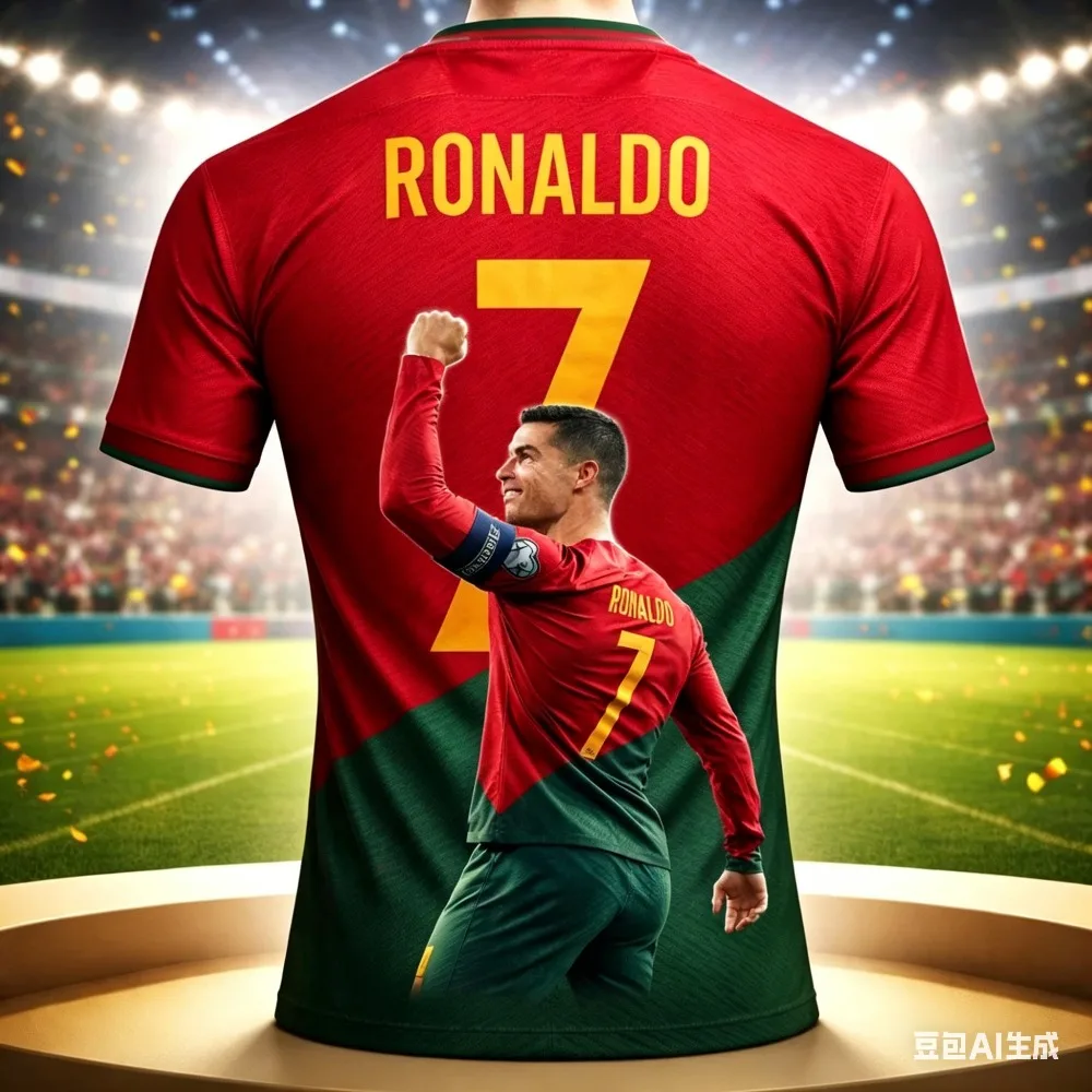 Camiseta de fútbol con estampado 3D de Ronaldo para niños, camiseta de fútbol de verano a la moda, de secado rápido, cómoda, adecuada para uso diario
