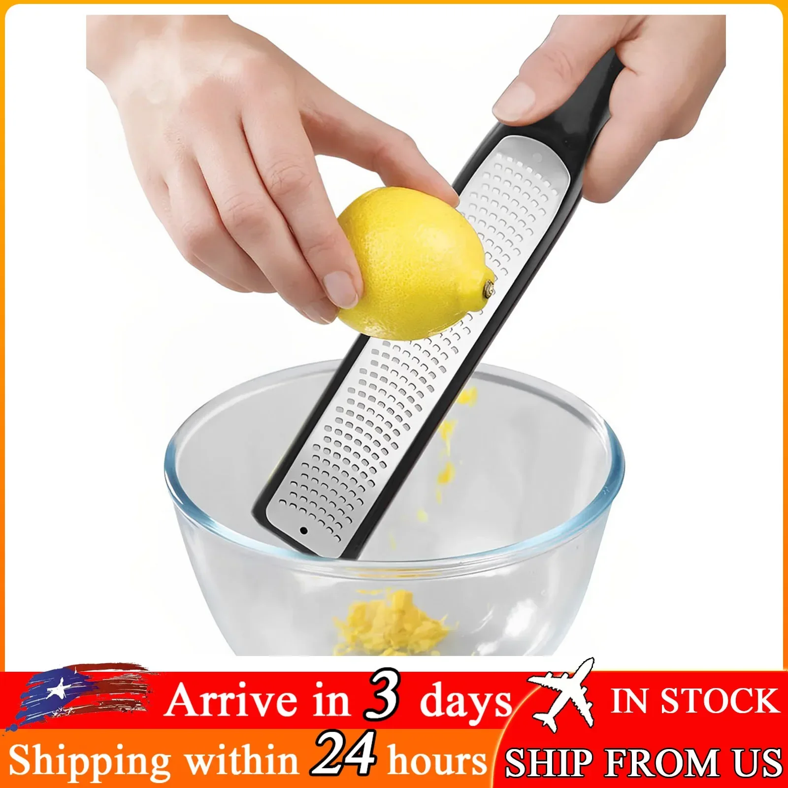 

Cheese Lemon Grater Tool Stainless Steel Citrus Zester for Kitchen Gadgets Fruit Peeler Ginger Garlic Nutmeg Chocolate Chopper