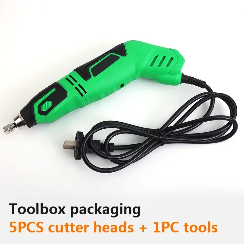 60W Electric Chisel Carpentry Root Carving Knife Tool Woodworking Engraving Machine Set Electric Carving Knife Chisel With Box