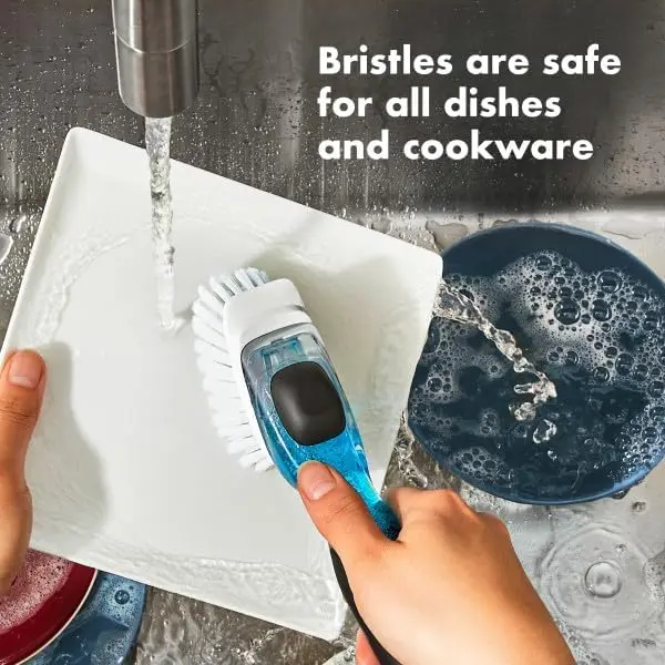 فرشاة تنظيف الأطباق من OXO ذات مقابض جيدة لتوزيع الصابون، فرشاة تنظيف للمطبخ #3