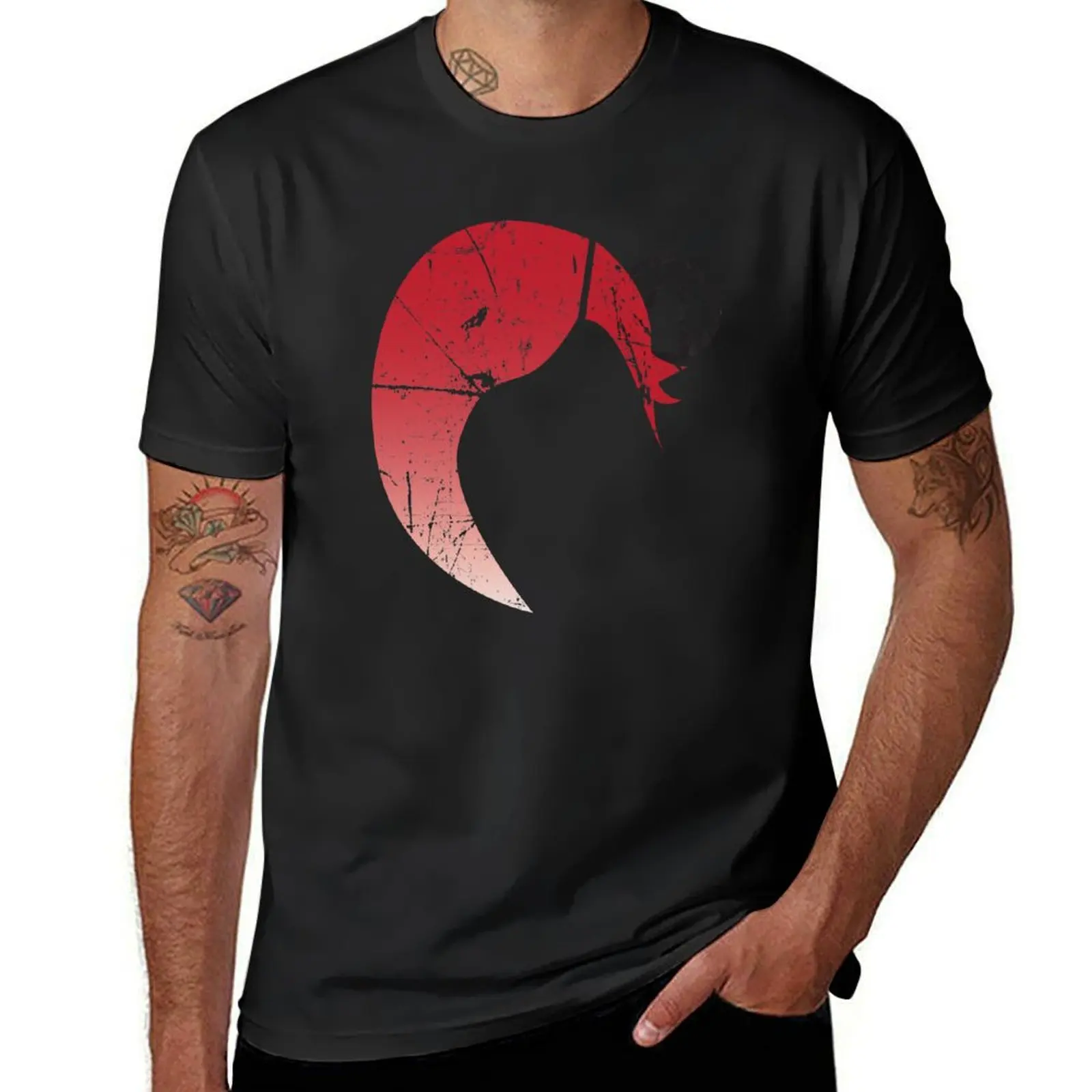 Lilith the Siren T-Shirt blacks anime clothes vintage summer top plain black t shirts men