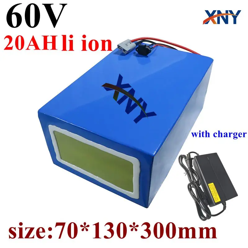 

free customize 60V 20Ah Lithium ion Battery 60v li ion BMS for 1800w citycoco scooter bike Replacement lead acid +3A charger