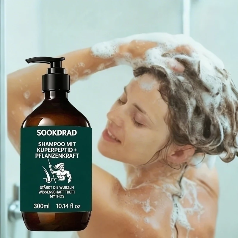 Botanical Extract Shampoo, Nourishes Scalp, Controls Grease, Refreshing, For Oily Hair, 300ml