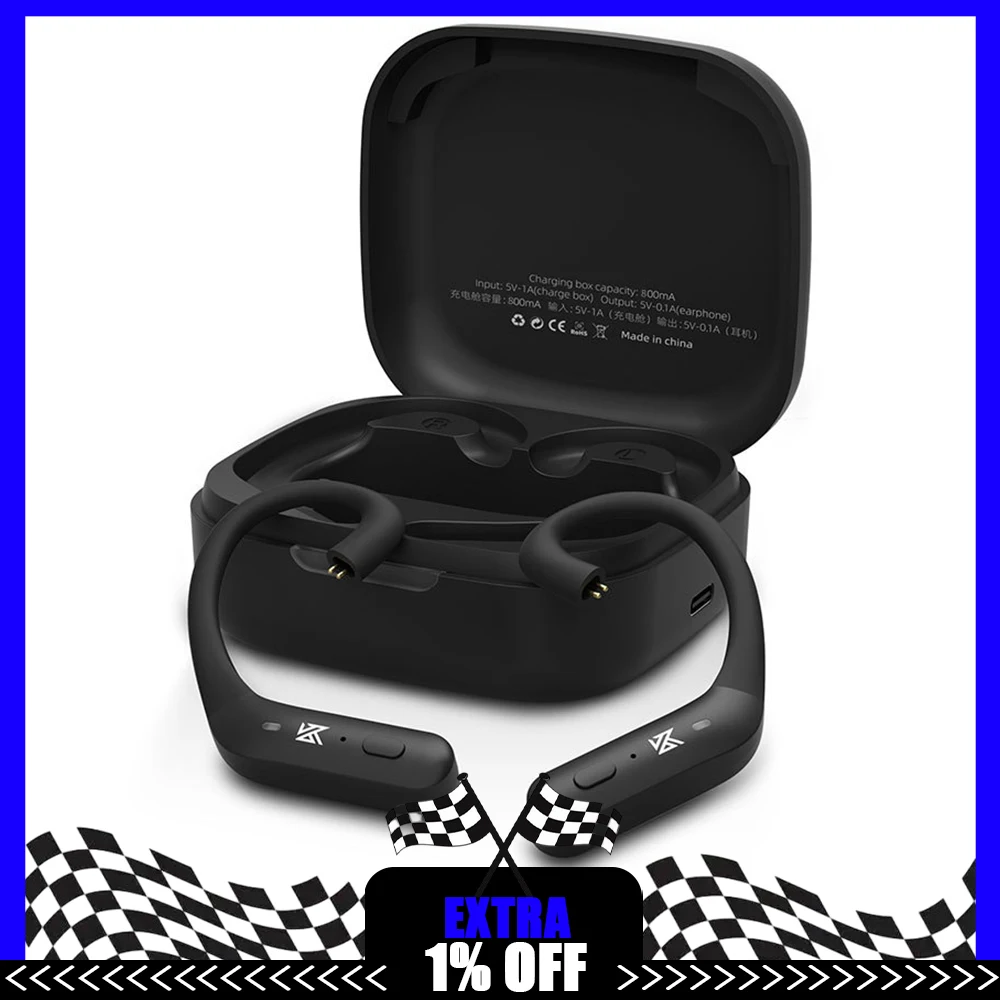 KZ AZ20 HiFi Wireless Earphones Bluetooth 5.3 with aptX HD Audio Ear Hook Sport Headset