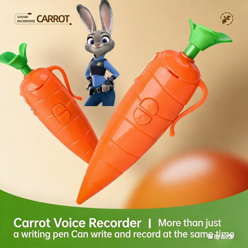 

Judy Hopps Carrot Voice Recorder Pen Real Sound Recording Graffiti Write Cute Cartoon Zootopia Gift For Students