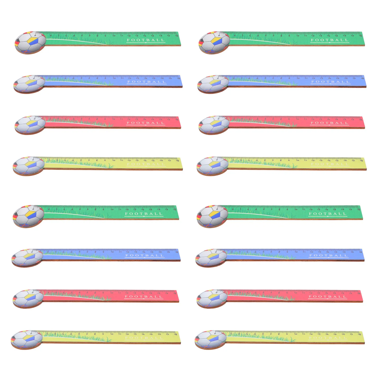 20pcs-soccer-wooden-rulers-18cm-cartoon-school-supplies-geometry-measuring-tools-student-party-favors