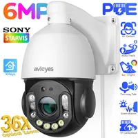 36X Optical Zoom PoE PTZ Security Camera Outdoor 6MP Wired IP Camera Human Detect Auto Tracking Dome Surveillance Camera XMEye