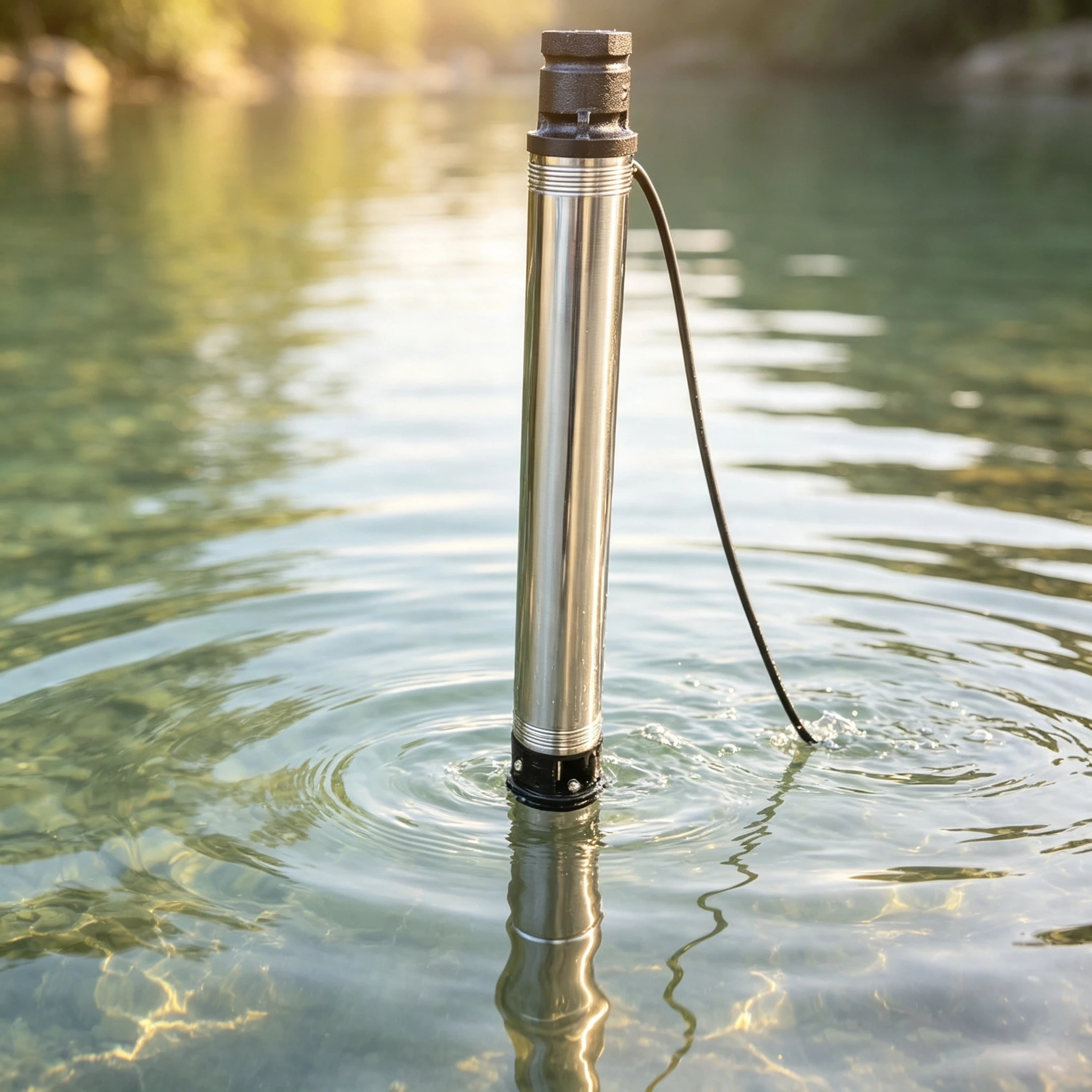 Stainless Steel Solar Powered Submersible Deep Well Water Pump Ideal for Agricultural Irrigation and Household Water Supply