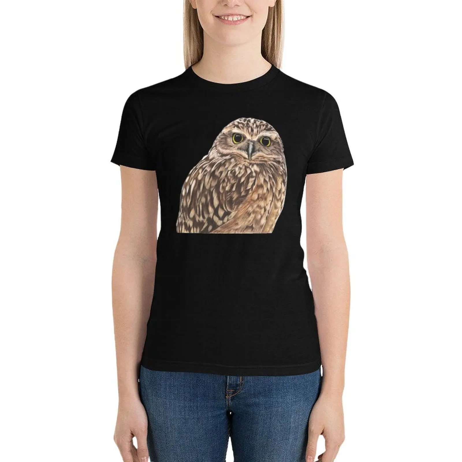 A little Burrowing Owl T-Shirt lady clothes cute clothes t-shirts for Women graphic tees funny