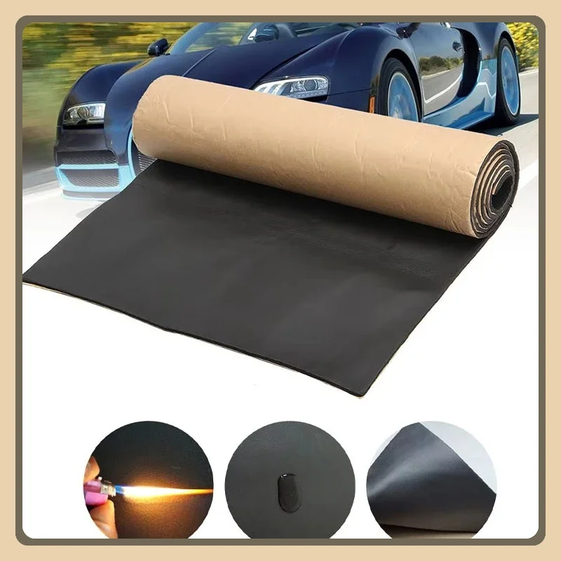 

100x100cm 5mm 8mm 10mm Car Acoustic Foam Floor Tailgate Heat Noise Reduction Pad Sound Insulation Deadener Mat Car Accessories