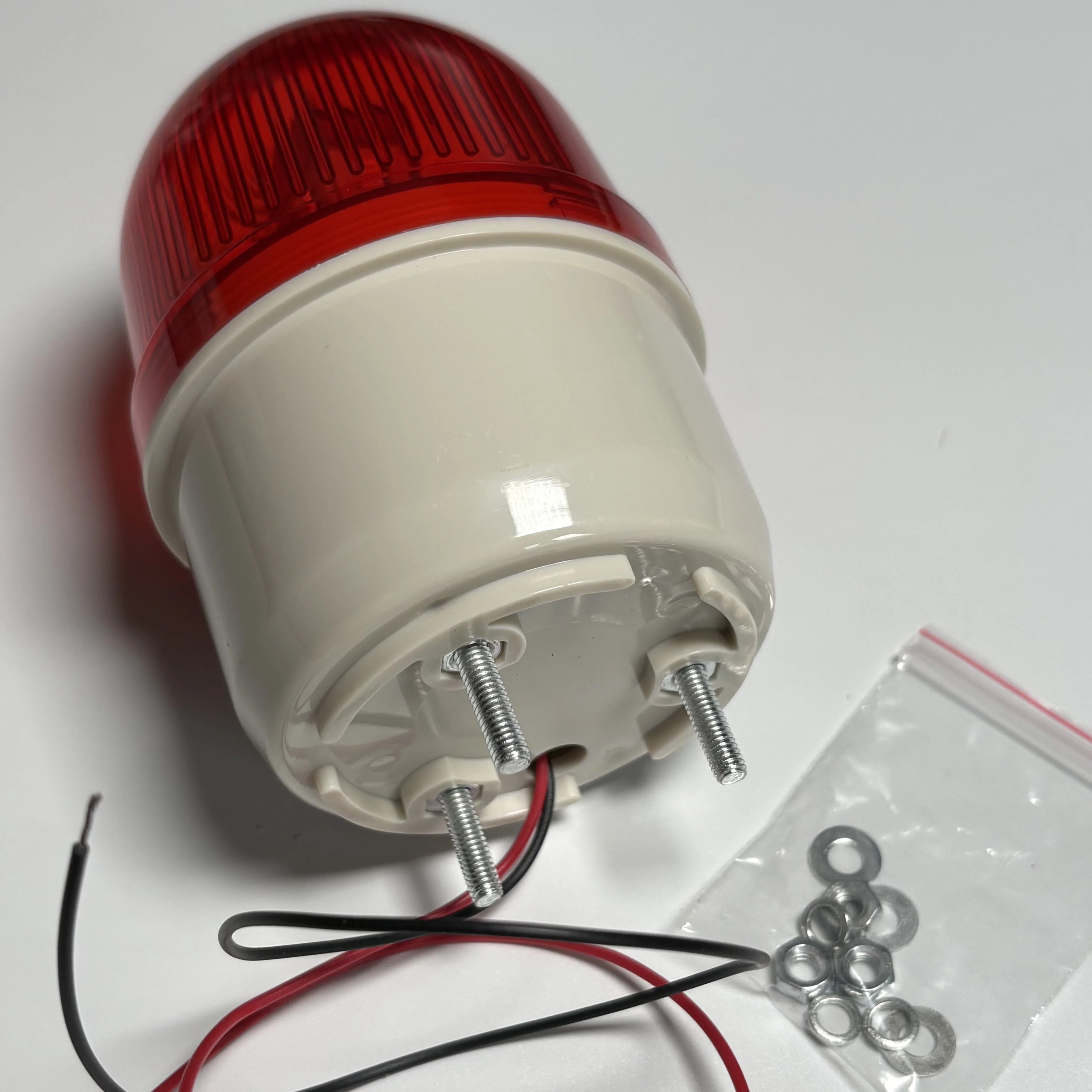 Zusen TB72D 12V 24V 110V 220V Red Color Small Flashing Light Security Alarm Strobe Signal Warning LED Lamp