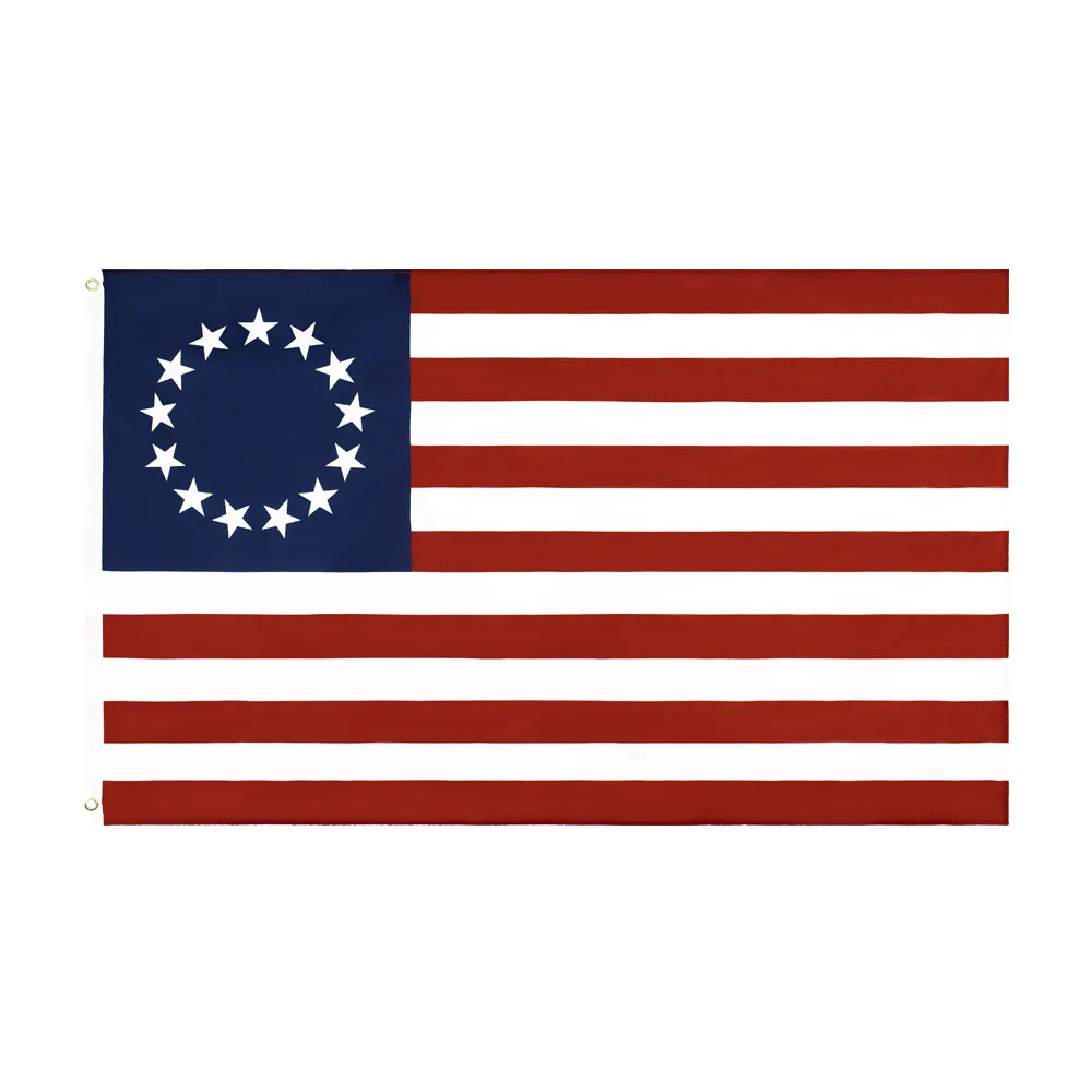 EOODLOVE American 13 star flag 90x150cm indoor and outdoor 3x5 feet hanging decoration flag Betsy Ross flag