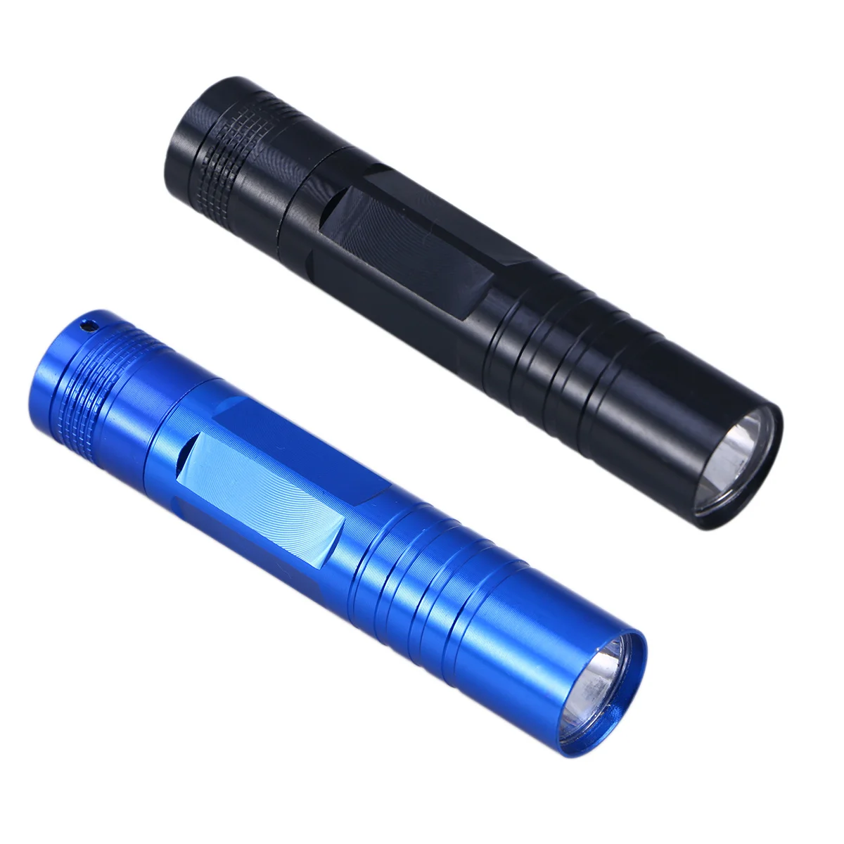 2pcs Led Pocket Flashlight Ultra Bright Waterproof Mini Torch 330Ft Beam 20+ Hours For Camping Hiking Walking Cycling