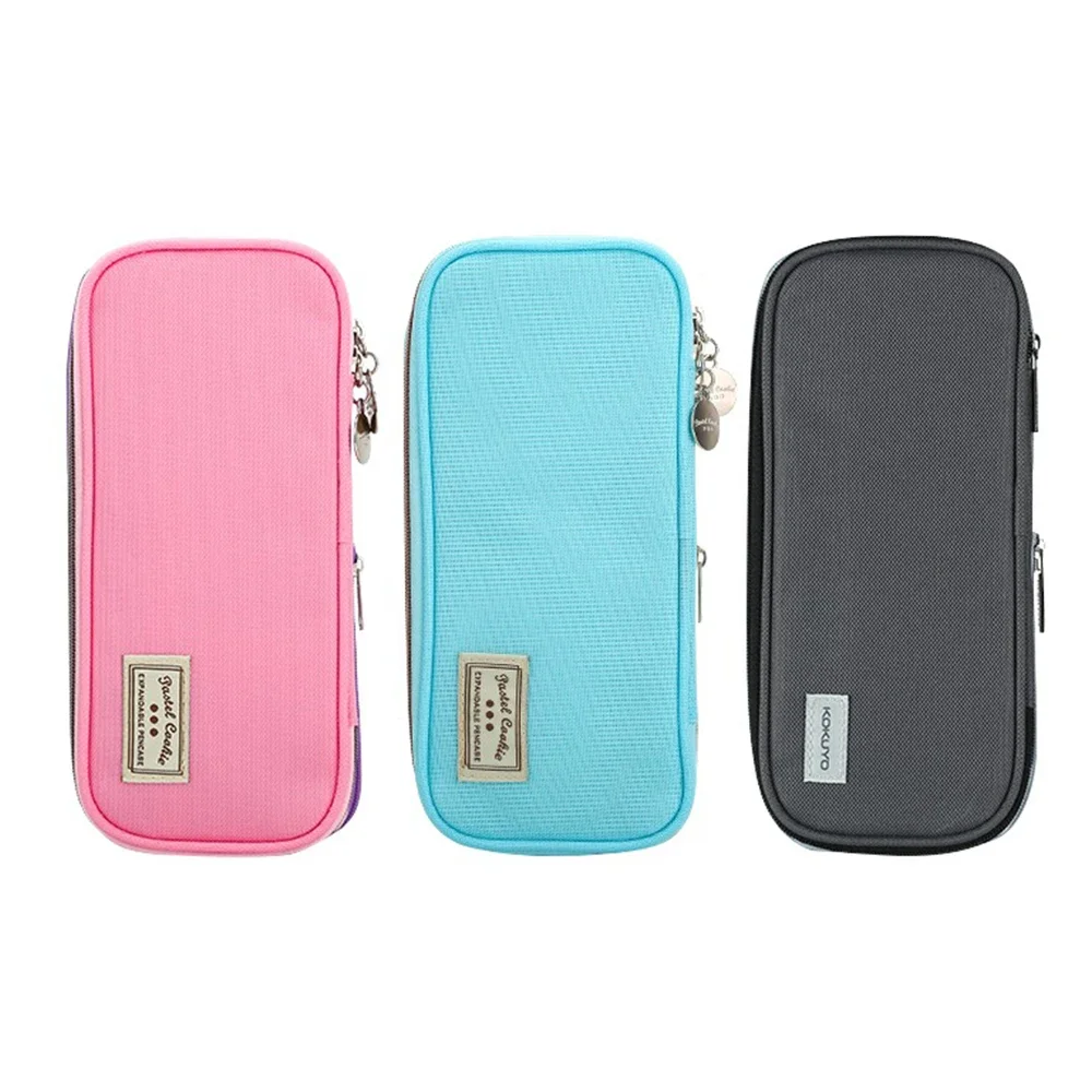 1pcs Japan KOKUYO Pencil Case Large Capacity Stationery Storage Bag Multi-layer Multifunctional Student Learning Supplies