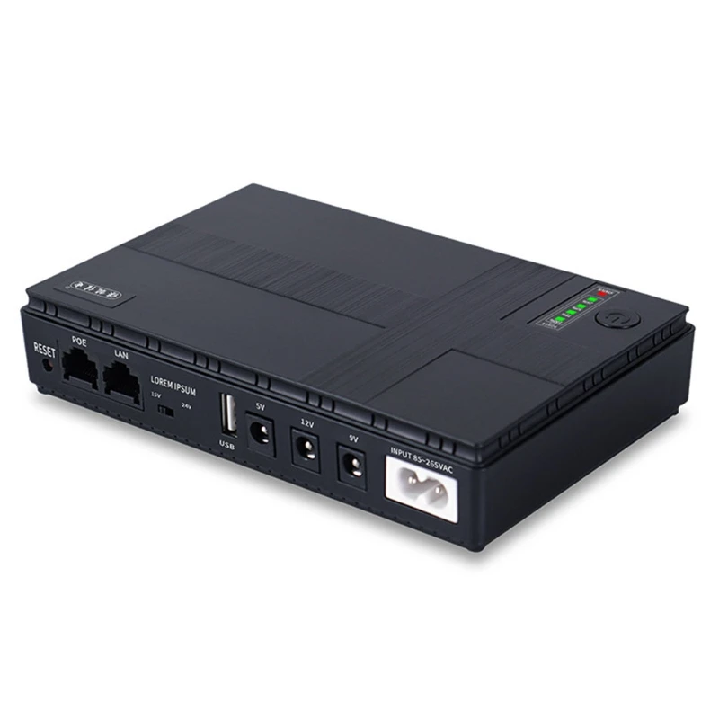 

5V, 9V, 12V Uninterruptible Power Supply Mini UPS Battery Backup for WiFi, Router, Modem, Security Camera Drop Shipping