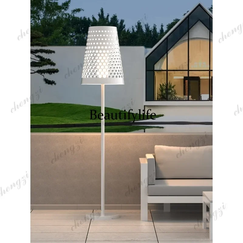 D1089 Outdoor solar high-pole courtyard light, community garden, leisure area, personalized floor-to-ceiling balcony atmosphere