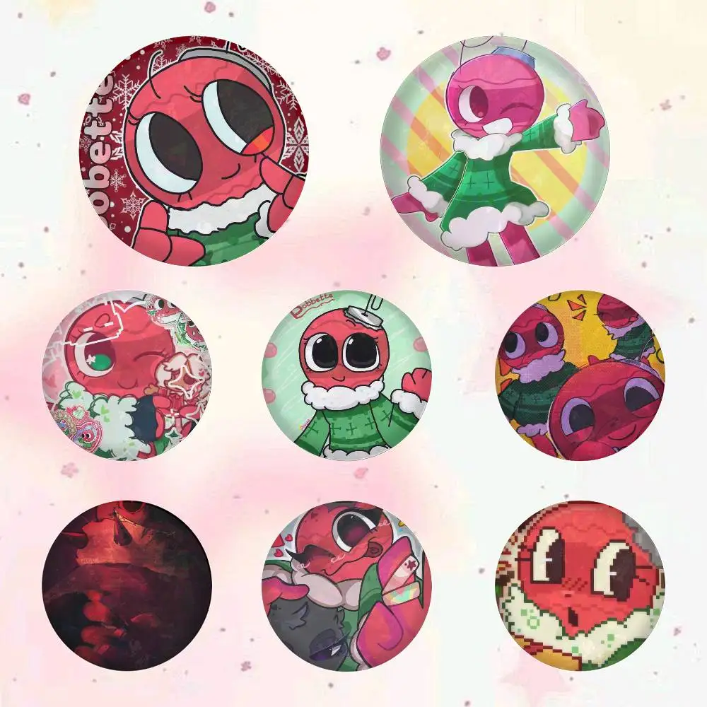 Broches Redondos de Dibujos Animados Bobette D-Dandys W-World de 75x75 25x25 mm para Mochila, Camisa, Accesorios, Joyería, Insignia, Regalo para Amigos