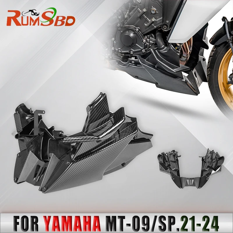 

Motor Lower Belly Pan Engine Chassis Shroud Fairing Guard For Yamaha MT09 SP 2021 2022 2023 2024 Bellypan Spoiler Cowl Cover