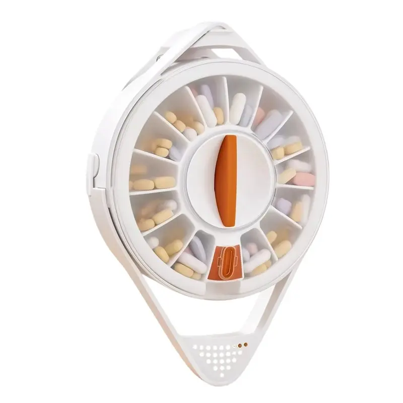 AA20-14-Days Home Pill Dispenser Pill Dispenser With Safety Lock Sealed Portable Medicine Case Pill Dispenser Daily