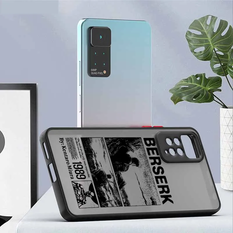 أنيمي Berserk ل Xiaomi Redmi ملاحظة 14 13 12S 12 توربو 11T 11E 11S 10S 10 Pro Plus ماكس متجمد جراب هاتف #2