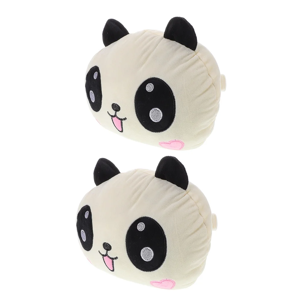 

2Pcs Panda Car Neck Pillow Soft Headrest Cushion Removable Washable Comfortable Neck Pillow for Driving Travel