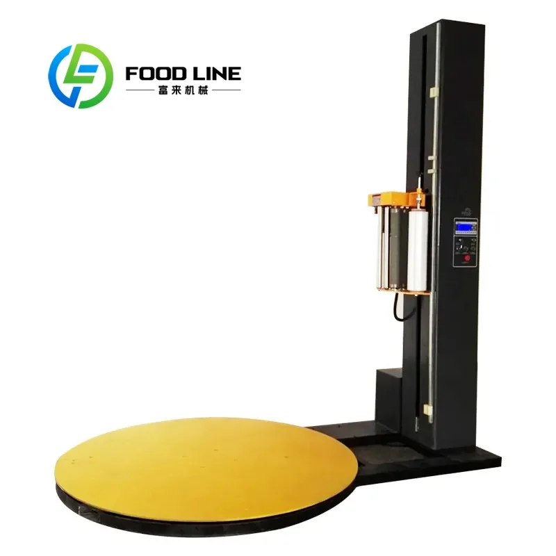 Pallet Wrapping Machine With Turntable Design Smooth And Stable Rotation Ensuring Even Film Wrapping For All Kinds Of Goods