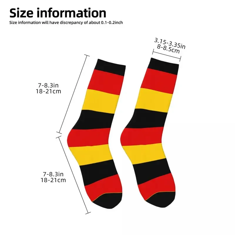 Y2k Flagge der deutschen Socken männliche Herren Frauen Herbst Strümpfe Hip Hop