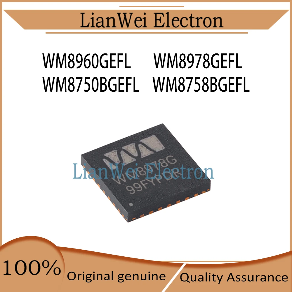 WM8960G WM8978G WM8750BG WM8758BG WM8960GEFL WM8978GEFL WM8750BGEFL WM8758BGEFL WM8960 WM8978 WM8750 WM8758 IC Chipset QFN-32