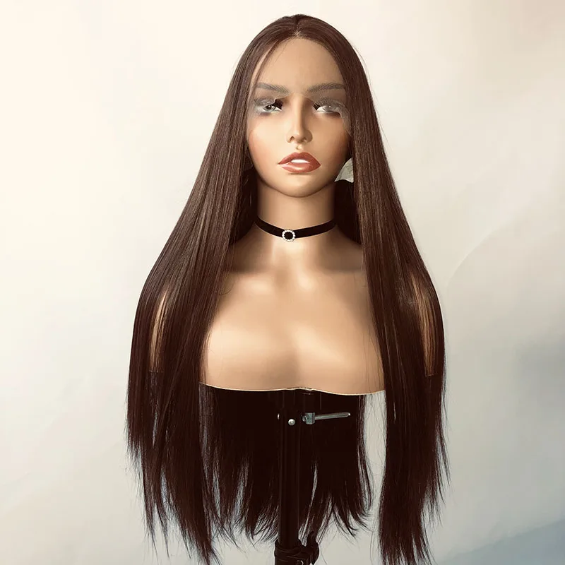 Webster Synthetic Lace Front Wigs For Women Long Straight Lace Front Wigs Baby Hair Heat Resistant Natural Looking