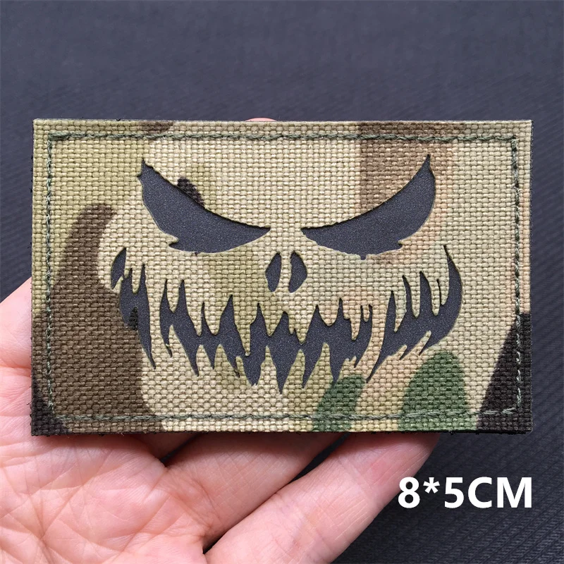Multicam Tactical Patches IR Infrared Reflective Patches on Backpack Vest Clothing Outdoor Badges Hook&Loop