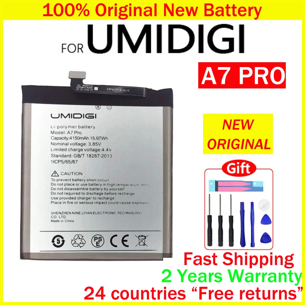 New Original Battery For UMI Umidigi X F2 A1 A3 A5 A7 A7S A9 A11 A13S Bison GT S2 S3 S5 Z Z2 Pro One MAX Power 5 London X10S