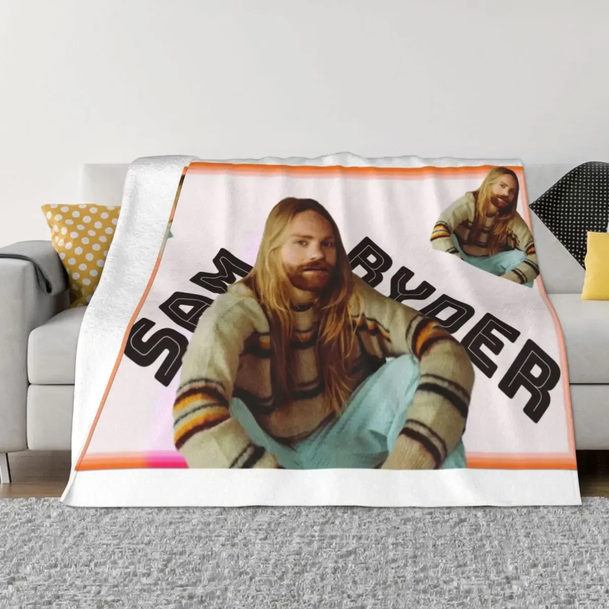 

Декоративное покрывало Sam ryder для дивана, пушистые милые клетчатые одеяла