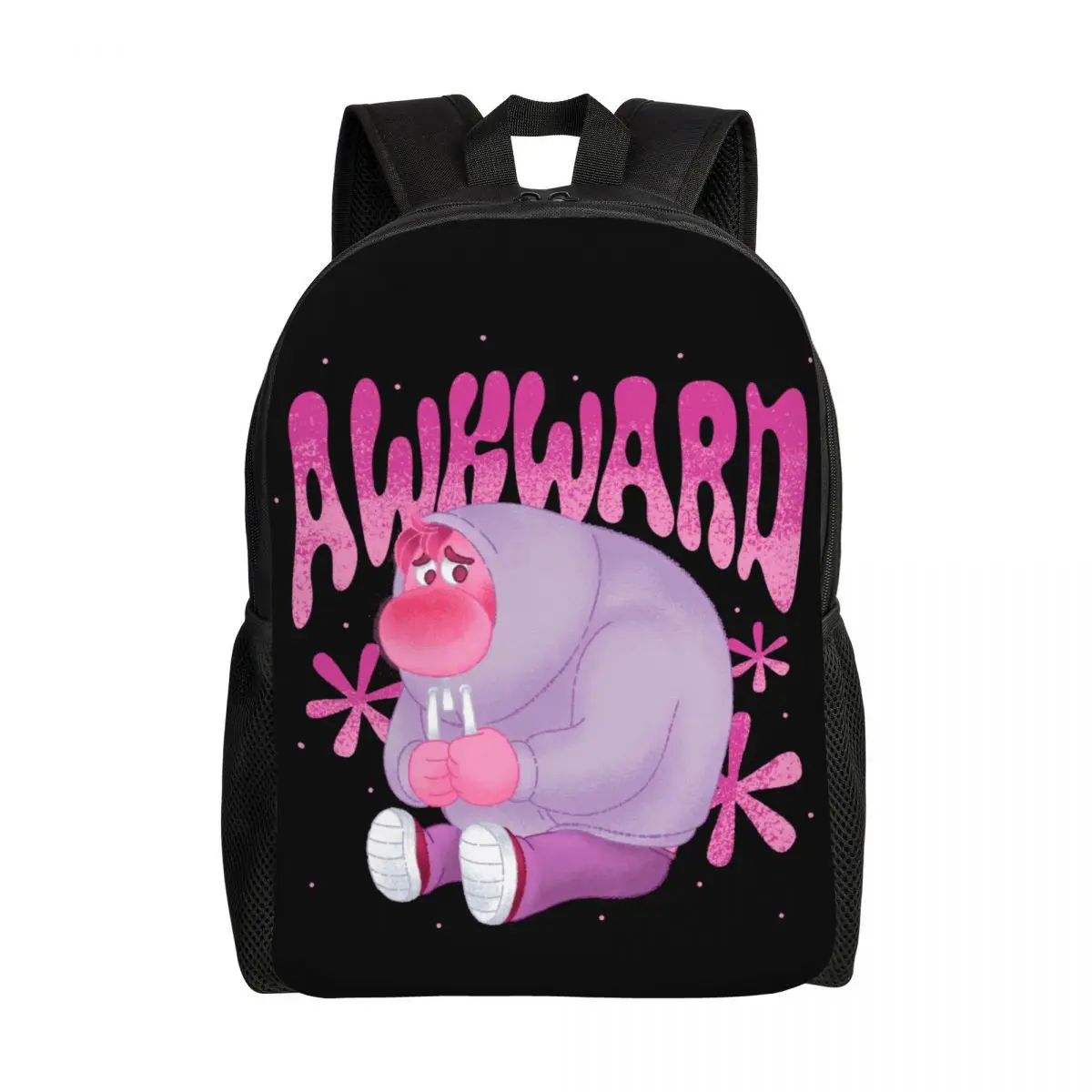 Niestandardowy druk 3D Inside Out Always Awkward Plecak dla chłopców Dziewczynki Szkoła College Torby podróżne Bookbag Pasuje do 15-calowego laptopa