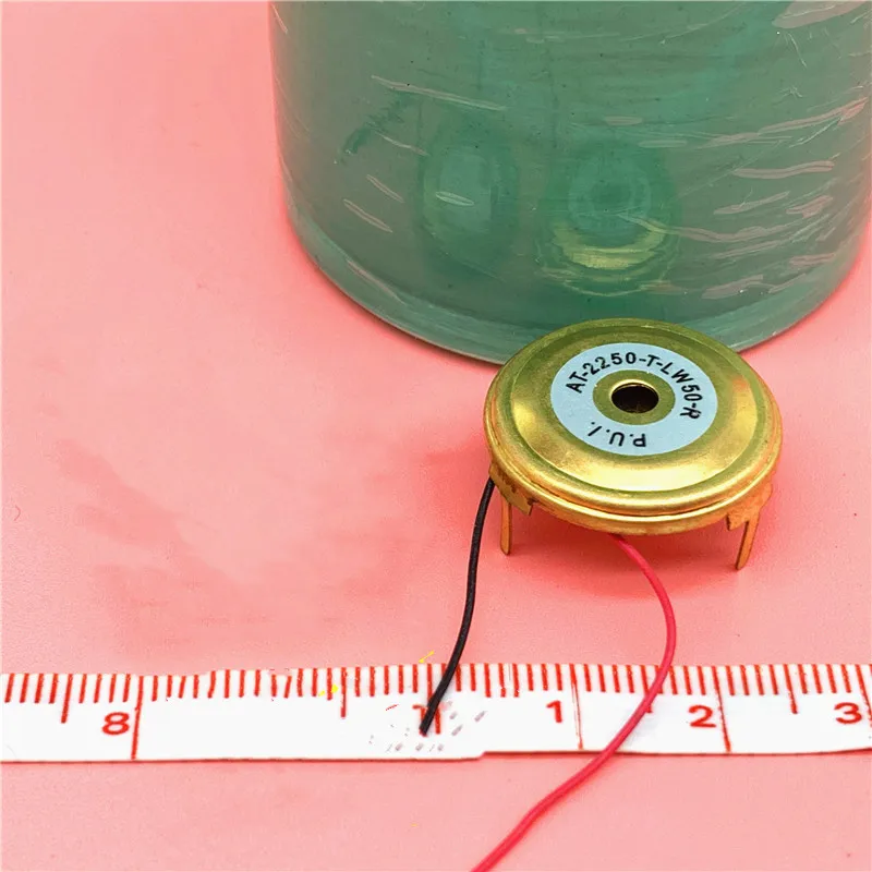 

Piezoelectric buzzer 75dB 4300Hz 15Vpp AT-2250-T-LW50-R