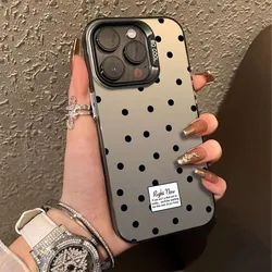 INS Polka Dot Phone Case For Samsung A54 A35 A55 5g A16 A25 A06 A34 A15 Case Galaxy S22 S23 S24 S25 Ultra IMD Shockproof Cover