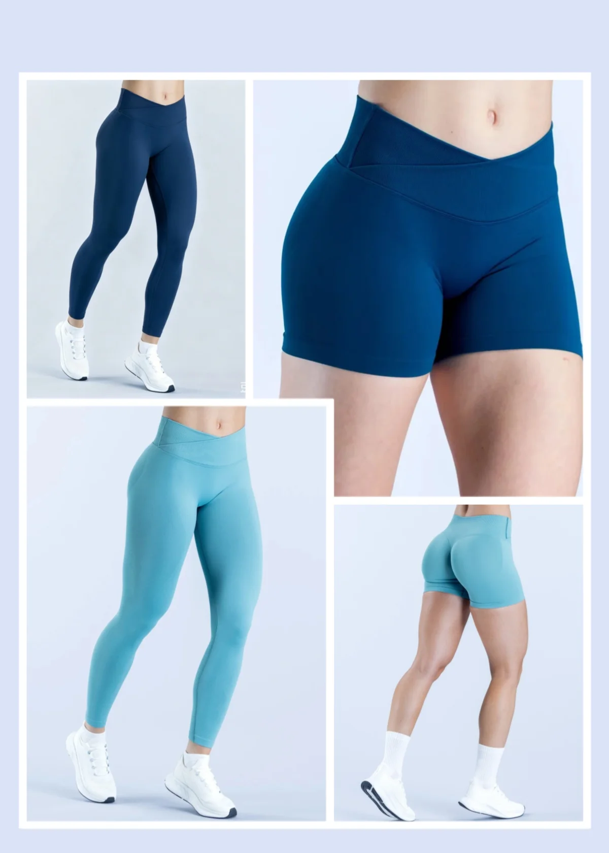 

Vision Seamless High Waist Yoga Leggings for Women Solid Color Tight Fit Butt Lifting Tummy Control for Gym Running Cardio