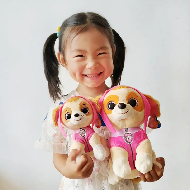 15cm Paw Patrol Cute Cartoon Dog Plush Dolls Soft Stuffed Plush Pendant Toys Chase Marshall Rocky Skye Rubble Child Gifts image 4