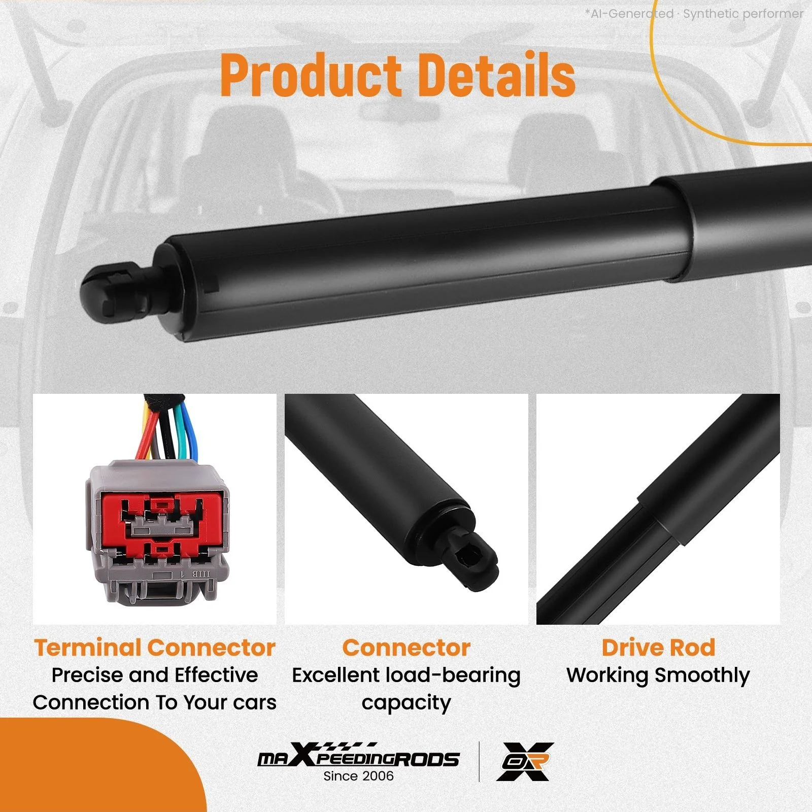 Rear LH & RH Trunk Lift Support Strut Shock for Ford Police Interceptor 3.5L
