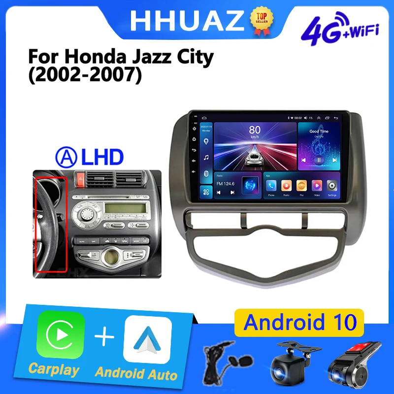 

Android Car Radio Video Player Auto 2Din GPS Carplay Stereo Head UniT For HONDA JAZZ City 2002-2007 Multimedia Audio