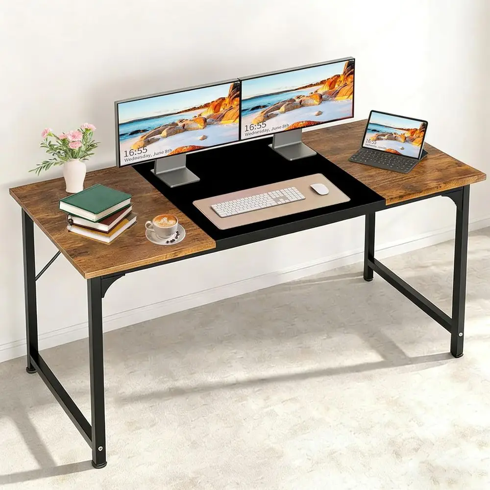 

Современный домашний офисный стол 55 с просторным пространством для ног, идеально подходит для игр, письма и учебы