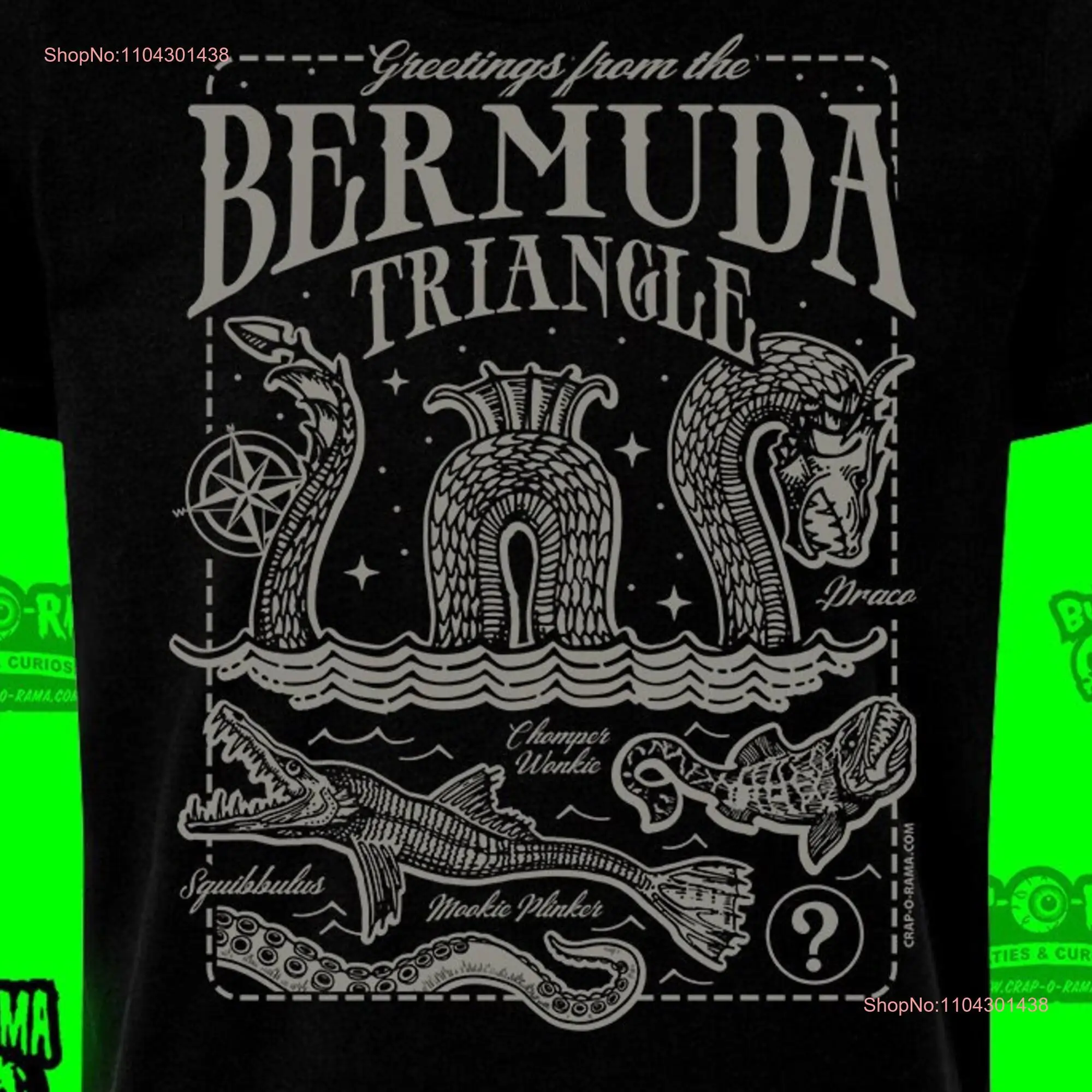 Bermuda Triangle T Shirt long or short sleeves