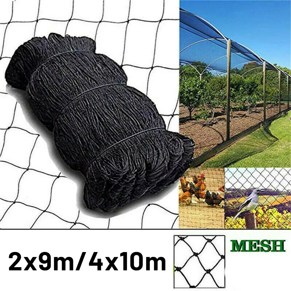 

1pc Protective Net 2X9M 4x10m Anti-bird Garden Orchard Polyethylene Mesh Anti-bird Netting Nylon Plant Outdoor Cover Tool Parts