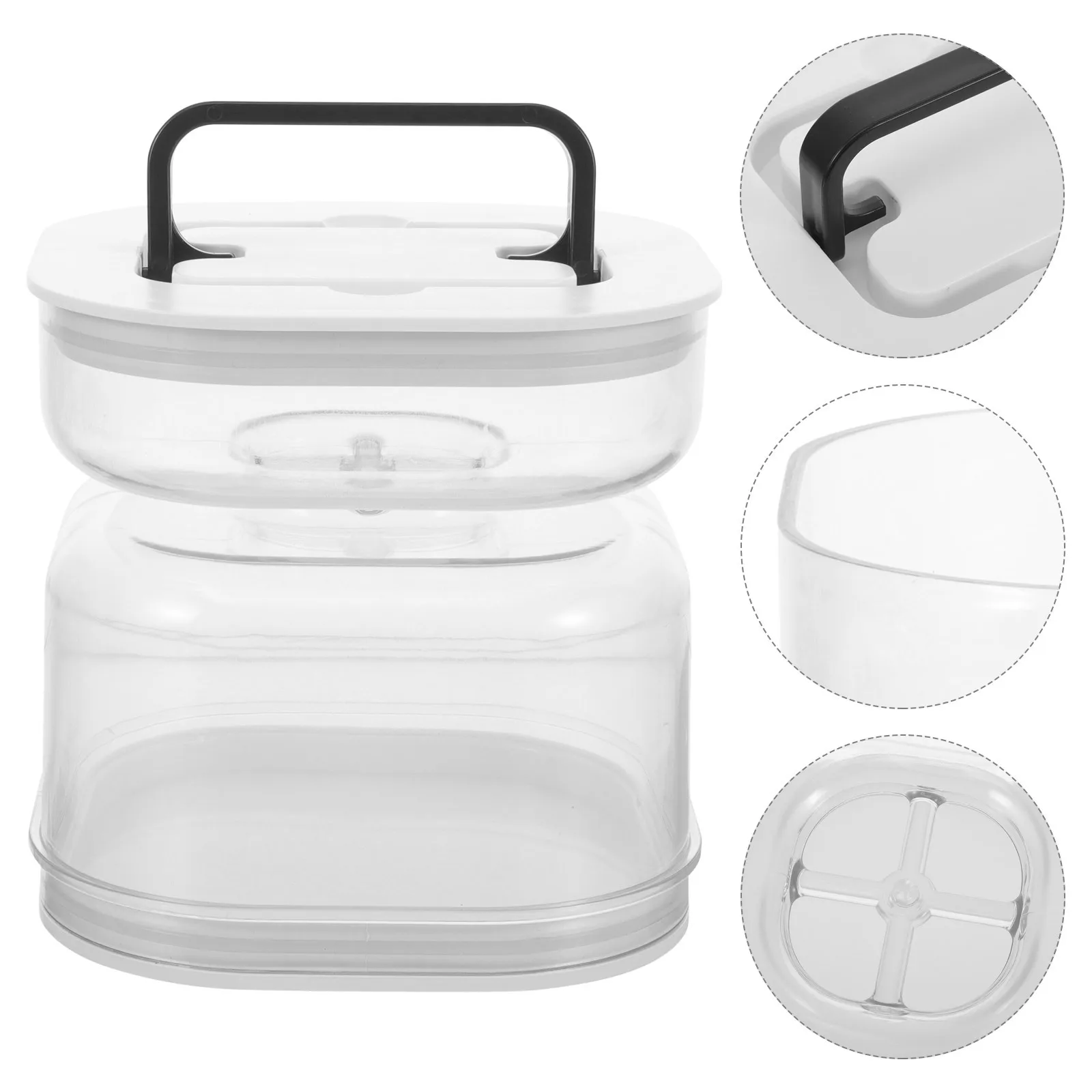 

Kimchi Jar Container Airtight Fermentation Tank With Strainer Pickle Vegetable Storage Jar For Kitchen Home Restaurant Use