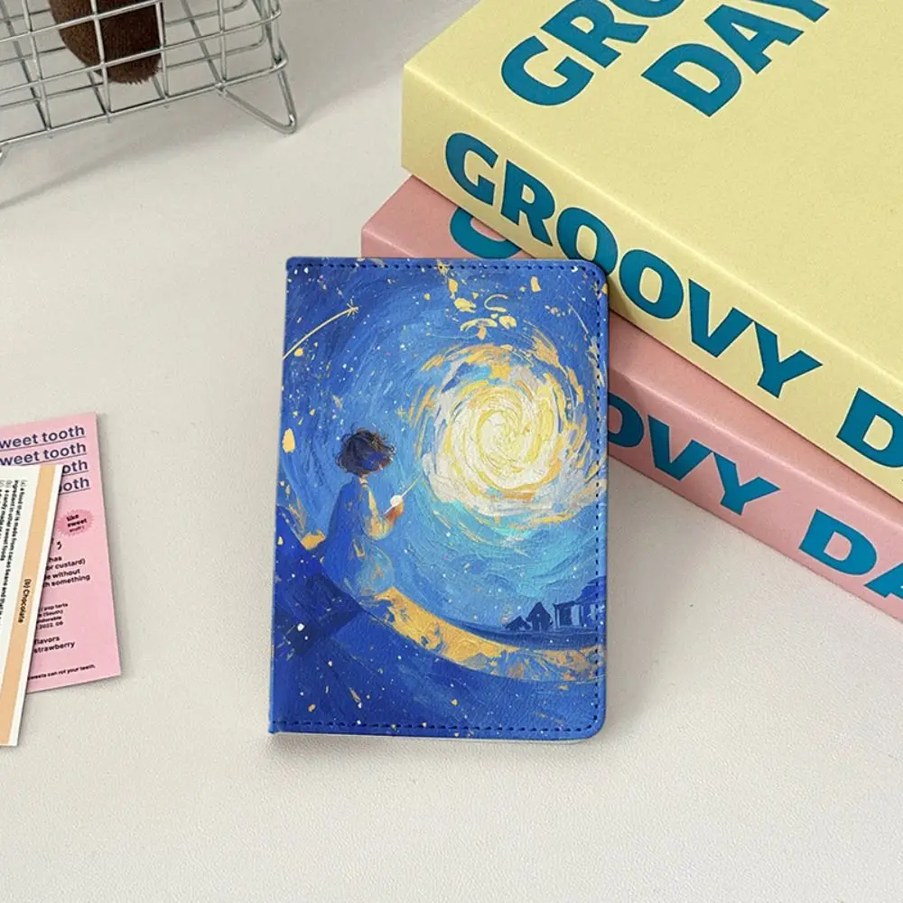 新しい PU 旅行パスポートカバーポータブルチケット収納プリント保護ケース高品質収納 ID バッグパスポートホルダー