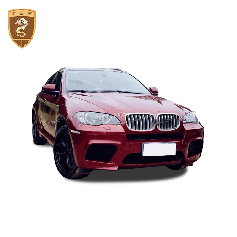 X6 Car Accessories For BMW-X6 E71 09-13 Body Kits Upgrade X6M PU Front Rear Bumper Fender Side Skirts Exhaust pipe auto parts